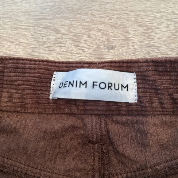 Denim Forum Brown Corduroy Pants - Picture 3 of 4